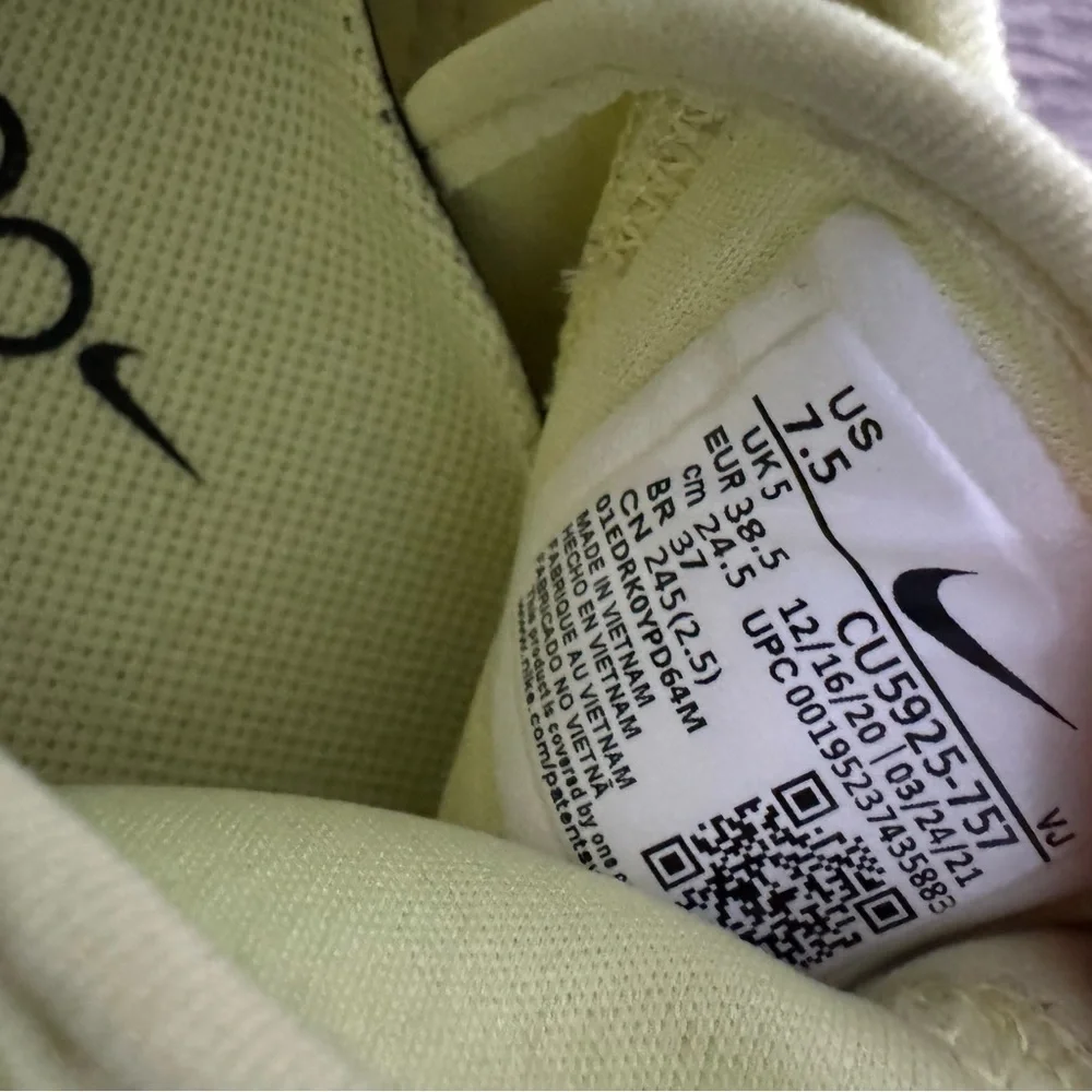 Nike Wmns Air Zoom SuperRep 2 'Light Lemon Twist' size 7.5 - Picture 5 of 9
